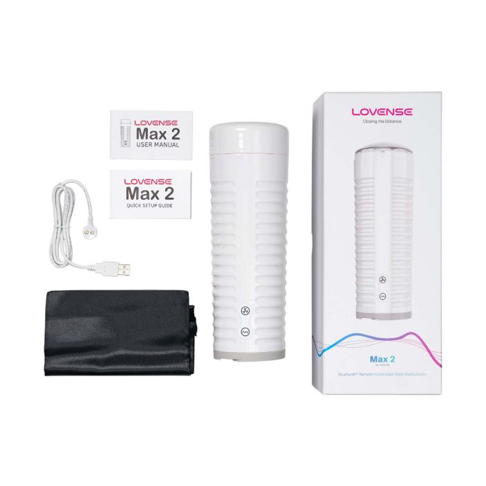 Lovense Max 2 App Controlled Rechargeable Vibrating Male Masturbator
