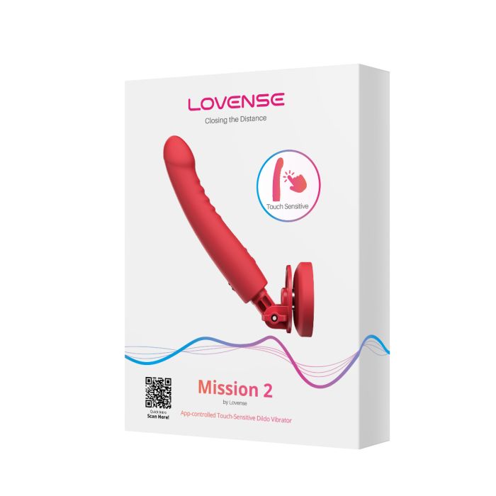 Lovense Mission 2 Touch Sensitive App Control Vibrating Dildo with Suction Cup