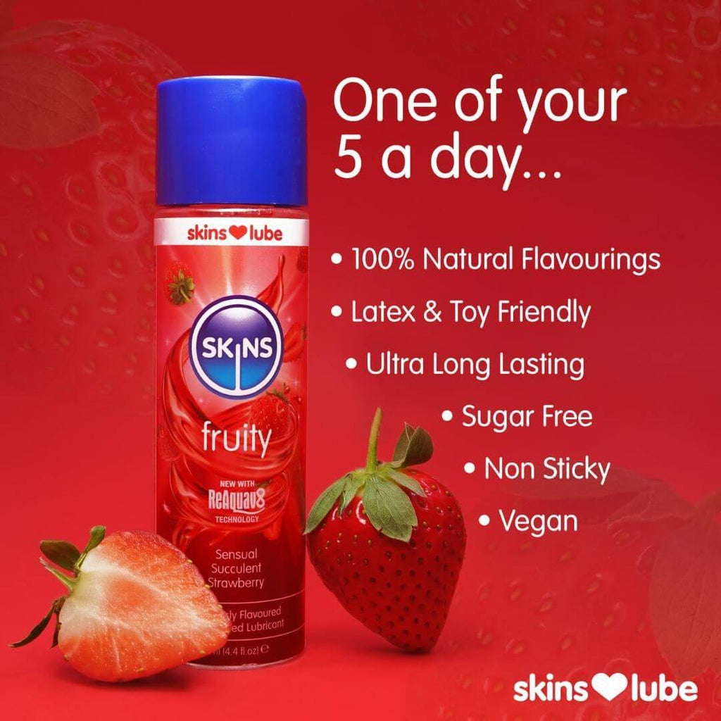 Skins Strawberry Flavoured Lube (Various Sizes)