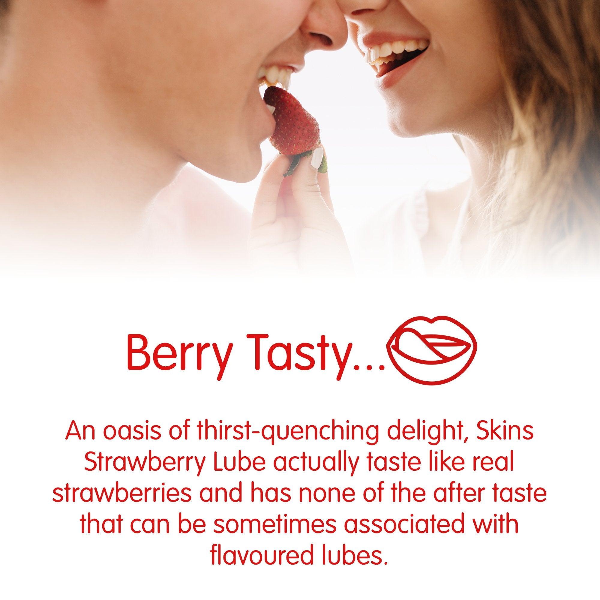 Skins Strawberry Flavoured Lube (Various Sizes)