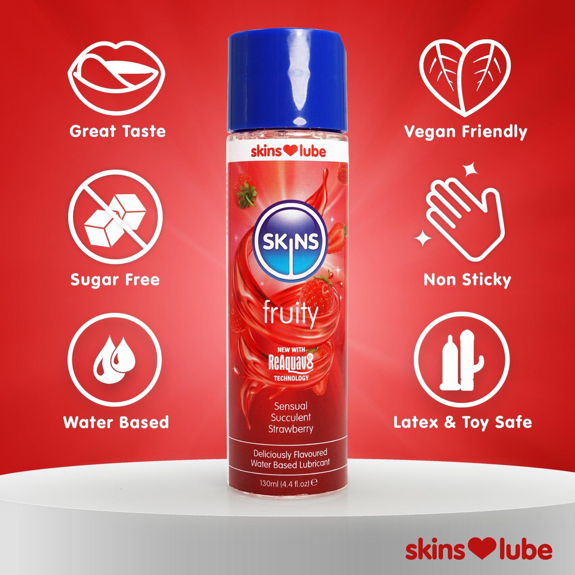 Skins Strawberry Flavoured Lube (Various Sizes)